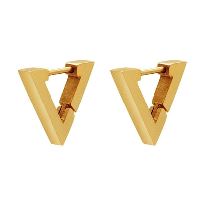 Fashion Geometric Plating Stainless Steel No Inlaid 18K Gold Plated Earrings