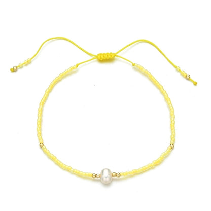 Bohemian Colorful Freshwater Pearl Seed Bead Bracelets