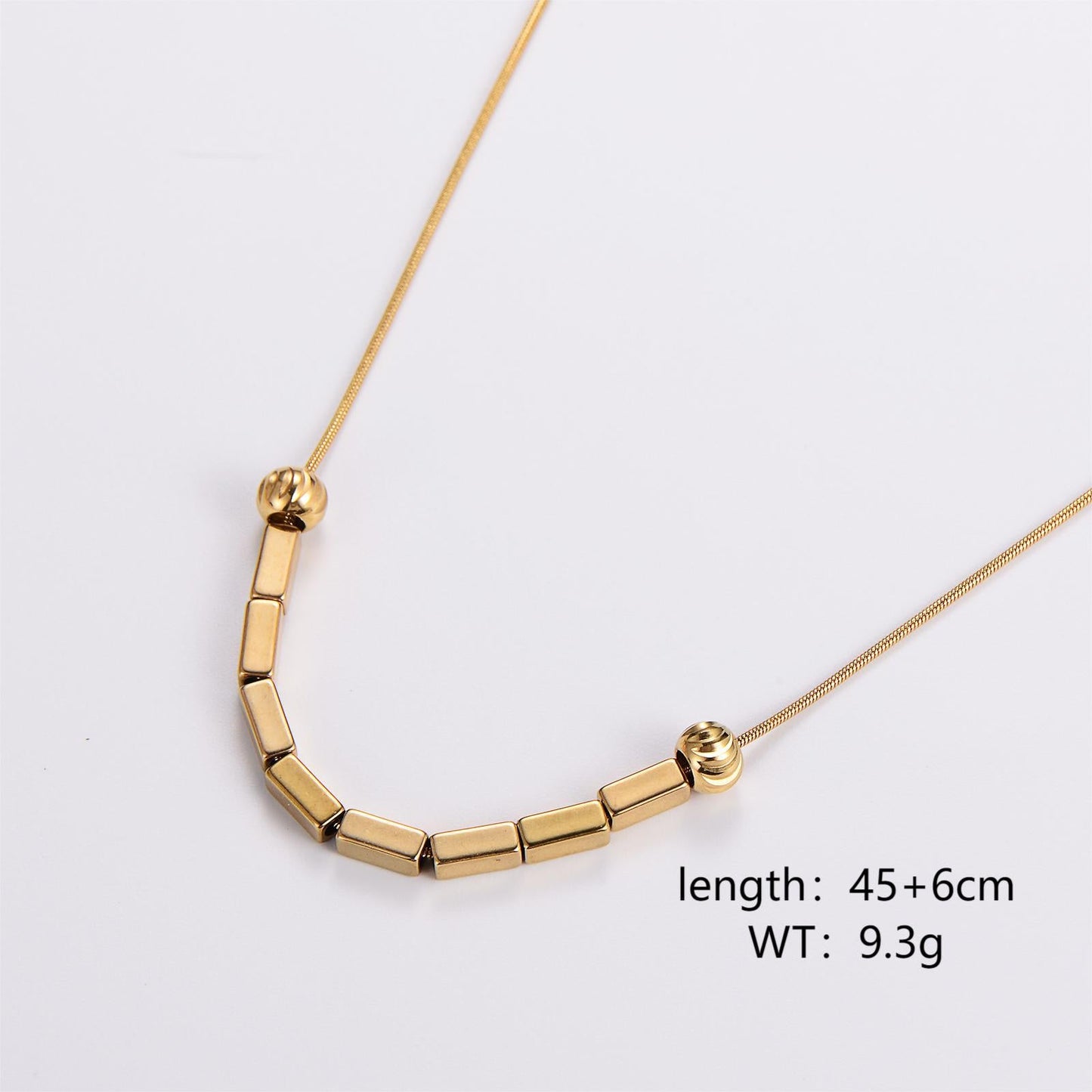 Retro Vintage Droplet Stainless Steel Electroplating Necklaces