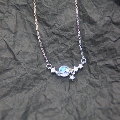 10 Pieces Casual Elegant Basic Moon Heart Shape Bow Knot Titanium Steel Copper Zircon Plating Inlay Pendant Necklace