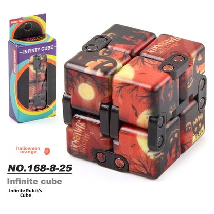 New Strange Decompression Toy UV Printing Infinite Rubik's Cube Decompression Folding Changeable Rubik's Cube Fingertip Rubik's Cube Manufacturer Resources