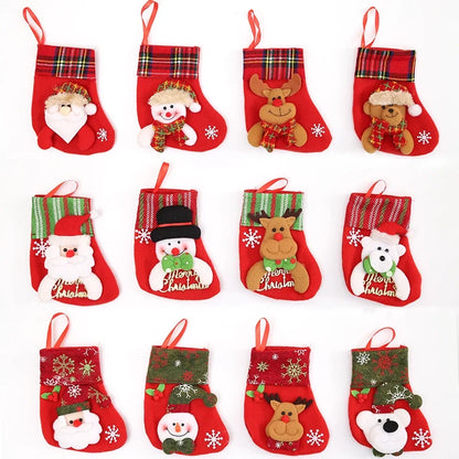 Christmas Classic Style Letter Nonwoven Holiday Christmas Socks