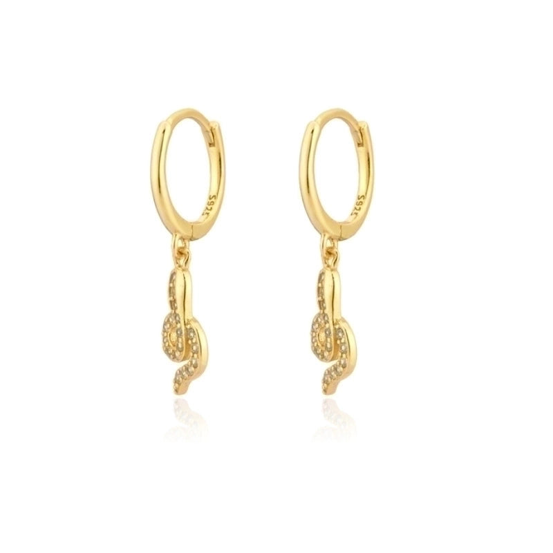 1 Pair Streetwear Devil\'s Eye Heart Shape Butterfly Plating Inlay Copper Zircon Drop Earrings