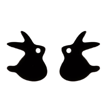 1 Pair Halloween Fashion Rabbit Bat Plating 304 Stainless Steel 18K Gold Plated Ear Studs