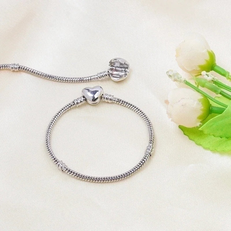 1 Piece Minimalist Heart Shape Copper Bracelets