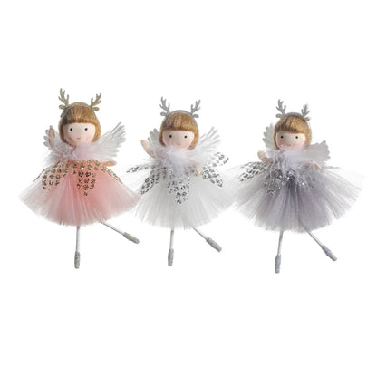 Christmas Cartoon Style Angel Polyester Fabric Holiday Banquet Hanging Ornaments Decorations Hanging Ornaments