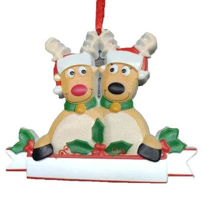 Christmas Fashion Dog Resin Party Hanging Ornaments