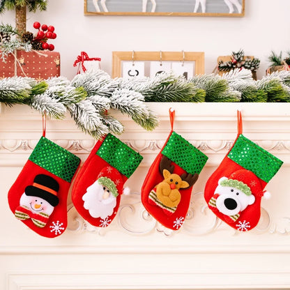 Christmas Classic Style Letter Nonwoven Holiday Christmas Socks