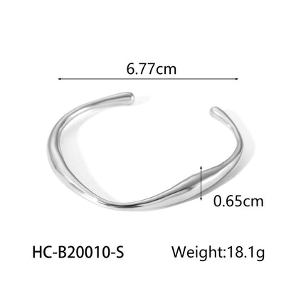 IG Style Circle Stainless Steel Electroplating Bangles