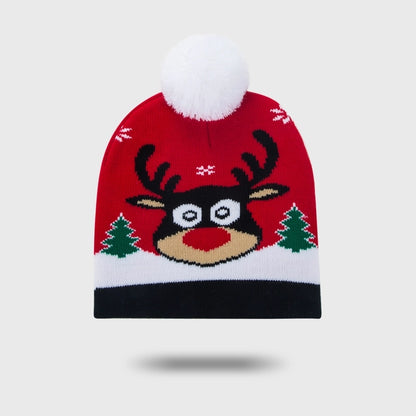 Children Unisex Cute Santa Claus Elk Wool Cap