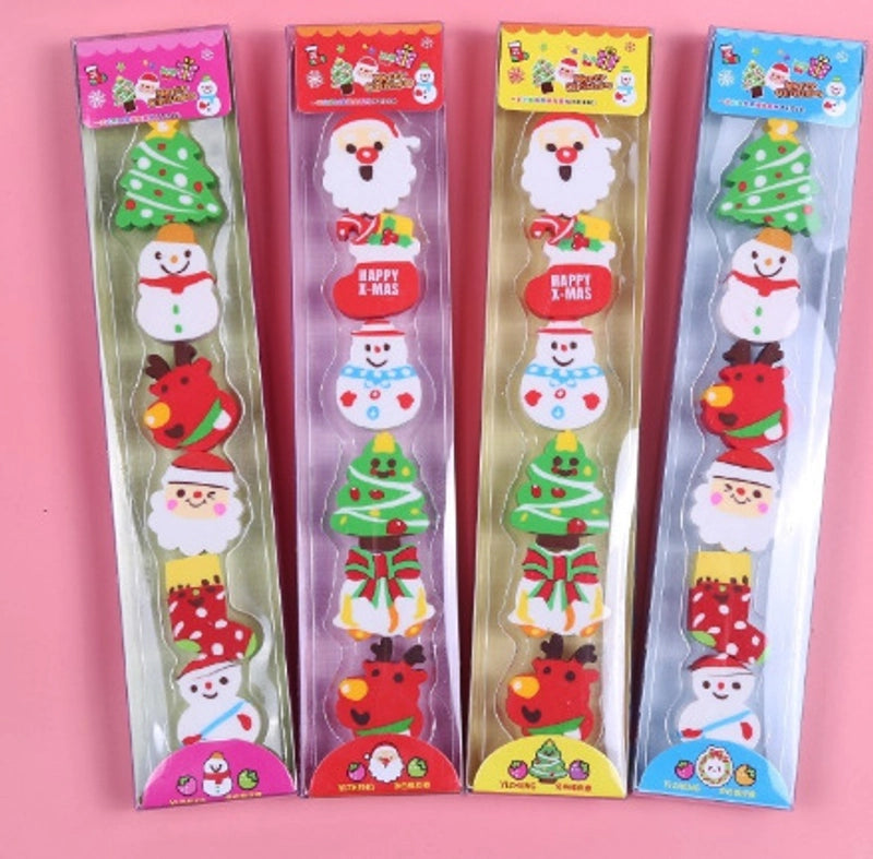 Christmas Children's Cute Cartoon Geometric Tree Eraser 1 Piece