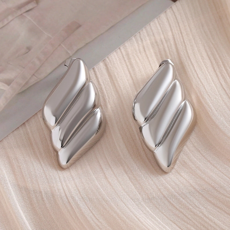 1 Pair Minimalist Commute Geometric 304 Stainless Steel 18K Gold Plated Gold Plated Ear Studs