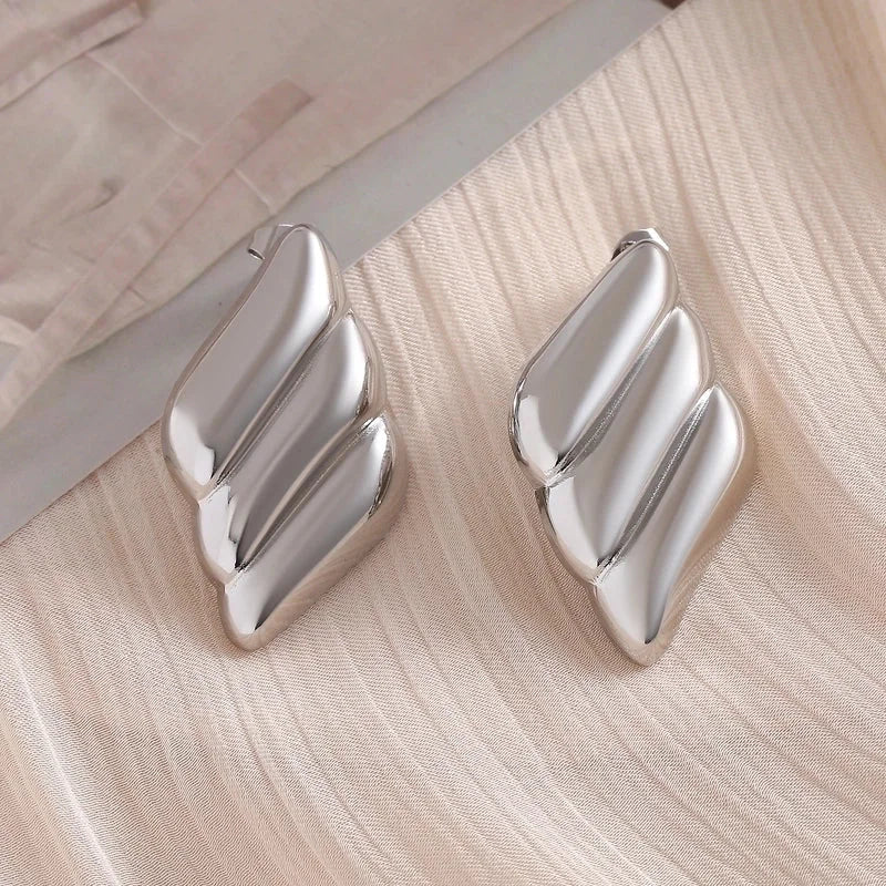 1 Pair Minimalist Commute Geometric 304 Stainless Steel 18K Gold Plated Gold Plated Ear Studs