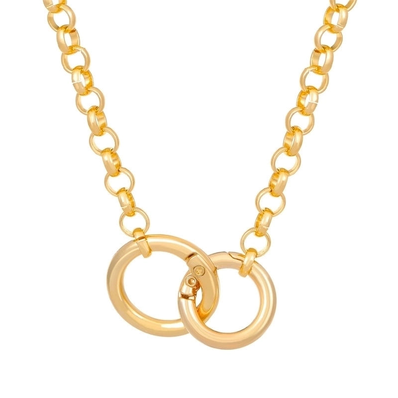 Hip-hop Minimalist Solid Color Flower Lock Metal Copper 18k Gold Plated Gold Plated Silver Plated Crystal Zircon Layered Necklaces Pendant Necklace Necklace In Bulk