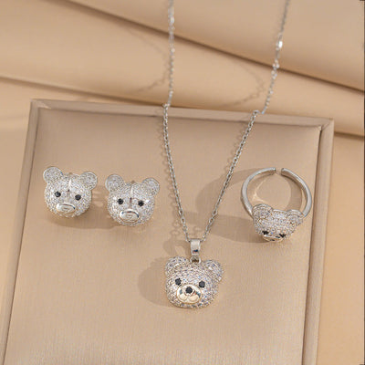 Minimalist Round Geometric Titanium Steel Electroplating Necklaces