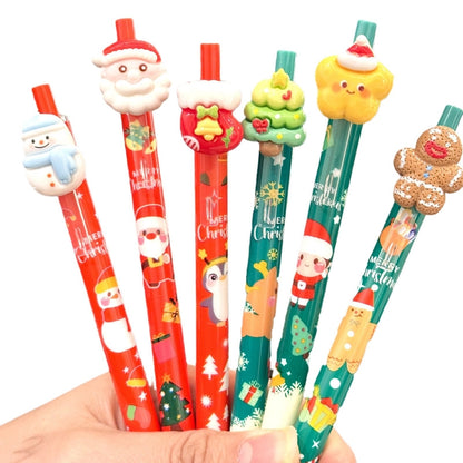 1 Piece Christmas Tree Santa Claus Christmas Learning Christmas Plastic Cute Gel Pen