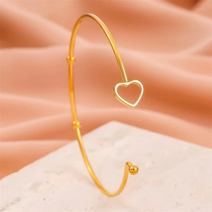 Minimalist Round Stainless Steel Electroplating Bangles