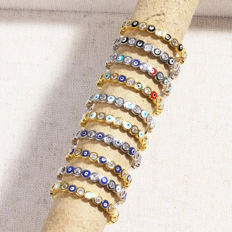 Copper Devil's Eye Rings