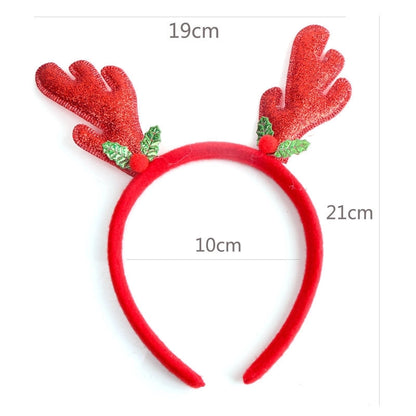 Christmas Hairband Old Man Snowman Elk Horn Headband Christmas Decorations Children Party Headdress