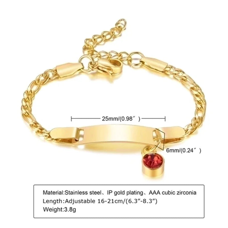 Casual Round Stainless Steel Gold Plated Zircon Bracelets In Bulk