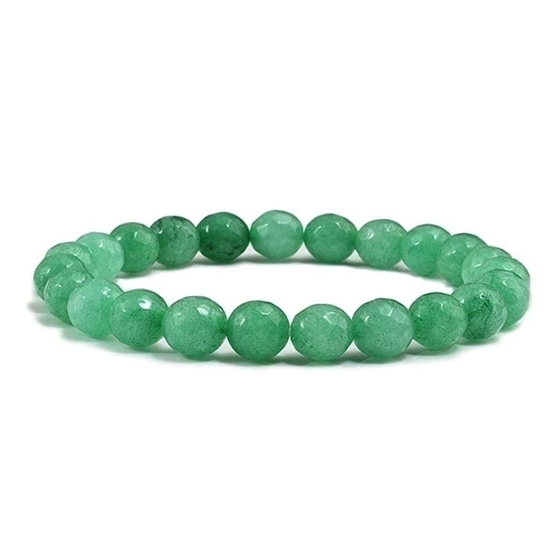 Minimalist Solid Color Natural Stone Beaded Bracelets