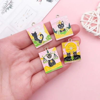 1 Piece 21*28mm Alloy Cat Polished Pendant