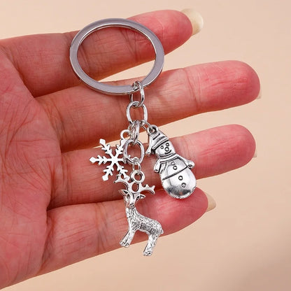 Commute Elk Christmas Keychain