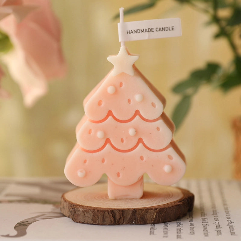 Christmas Fashion Christmas Tree Star Wax Festival Candle 1 Piece