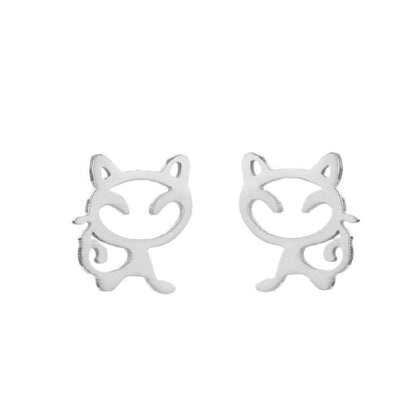 1 Pair Fashion Animal Plating 304 Stainless Steel 18K Gold Plated Ear Studs