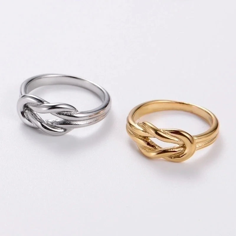 3 Pieces Stainless Steel 18K Gold Plated Fashion Inlay Hand Number Bow Knot Zircon Open Ring