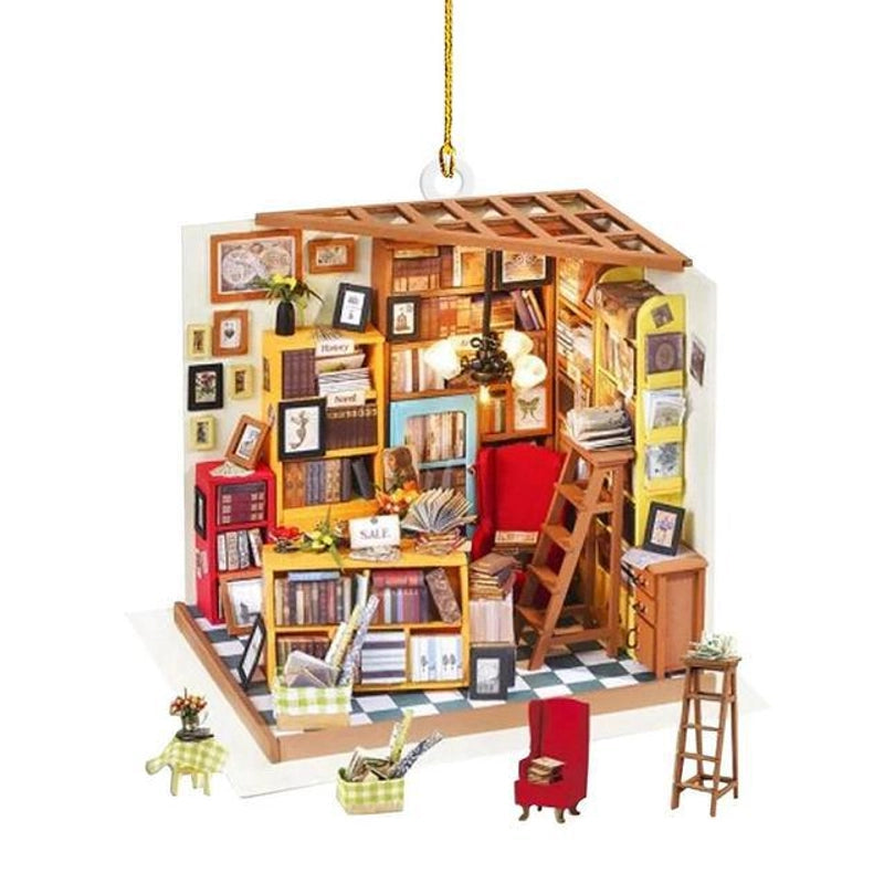 Cross-border Christmas Pendant Hanging Ornaments With Lanyard Christmas Tree Pendant Dachshund House Pendant Home Decorations