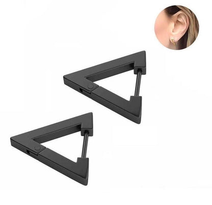 1 Piece Fashion Square Star Heart Shape 201 Stainless Steel 18K Gold Plated Earrings