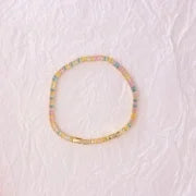 IG Style French Style Classic Style Geometric 304 Stainless Steel Titanium Steel 18K Gold Plated Zircon Bracelets In Bulk