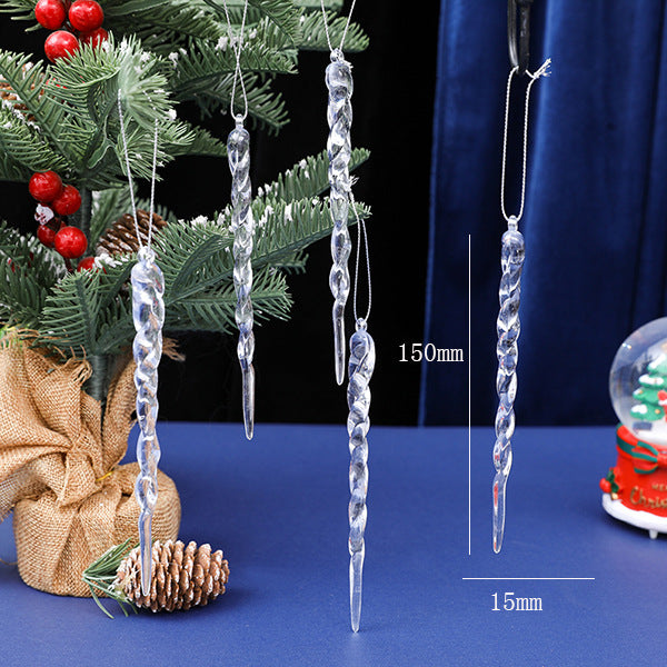 Christmas Design Christmas Tree Snowflake Reindeer Keychain Acrylic Ice Stick Pendant