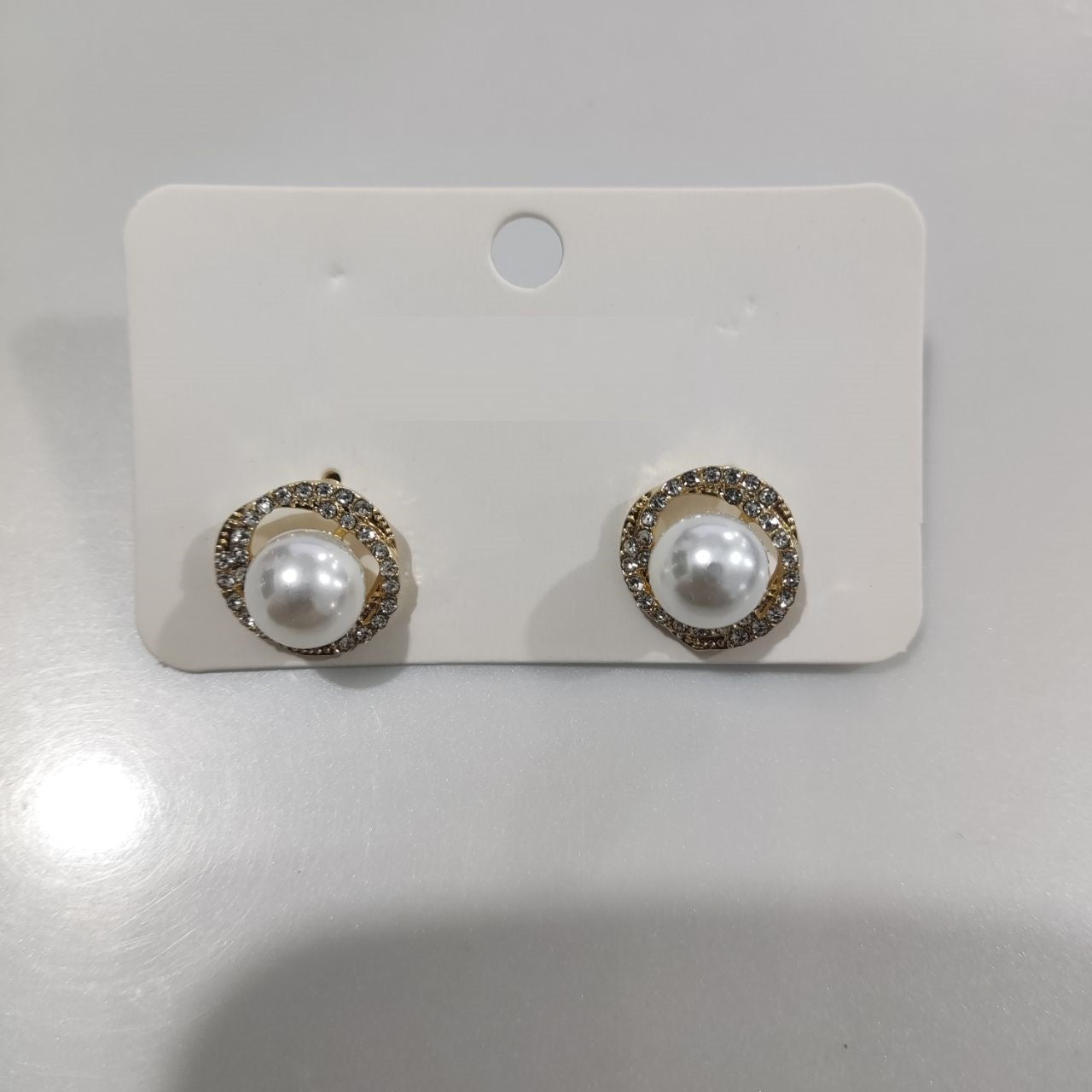 2 Pieces Minimalist Round Ellipse Geometric Copper Electroplating Earrings