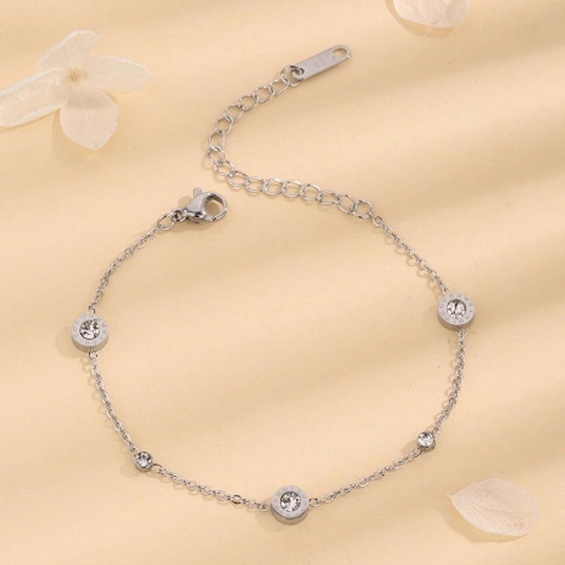 Vintage Style Minimalist Roman Numeral Butterfly 304 Stainless Steel Bracelets In Bulk