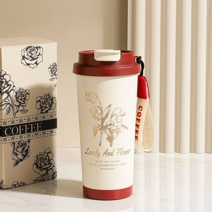 Christmas Valentine's Day New Year Retro Letter 201 Stainless Steel 304 Stainless Steel Inside And Outside 304 Water Bottles