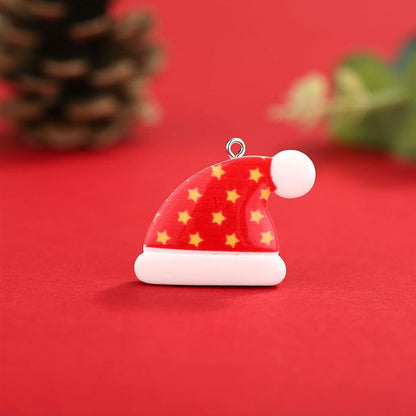 Christmas Resin Hanging Ring Small Pendant Diy Accessories Christmas Tree Decoration Supplies Small Pendant Hanging Ornament