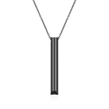 Minimalist Classic Style Solid Color 304 Stainless Steel Plating Pendant Necklace