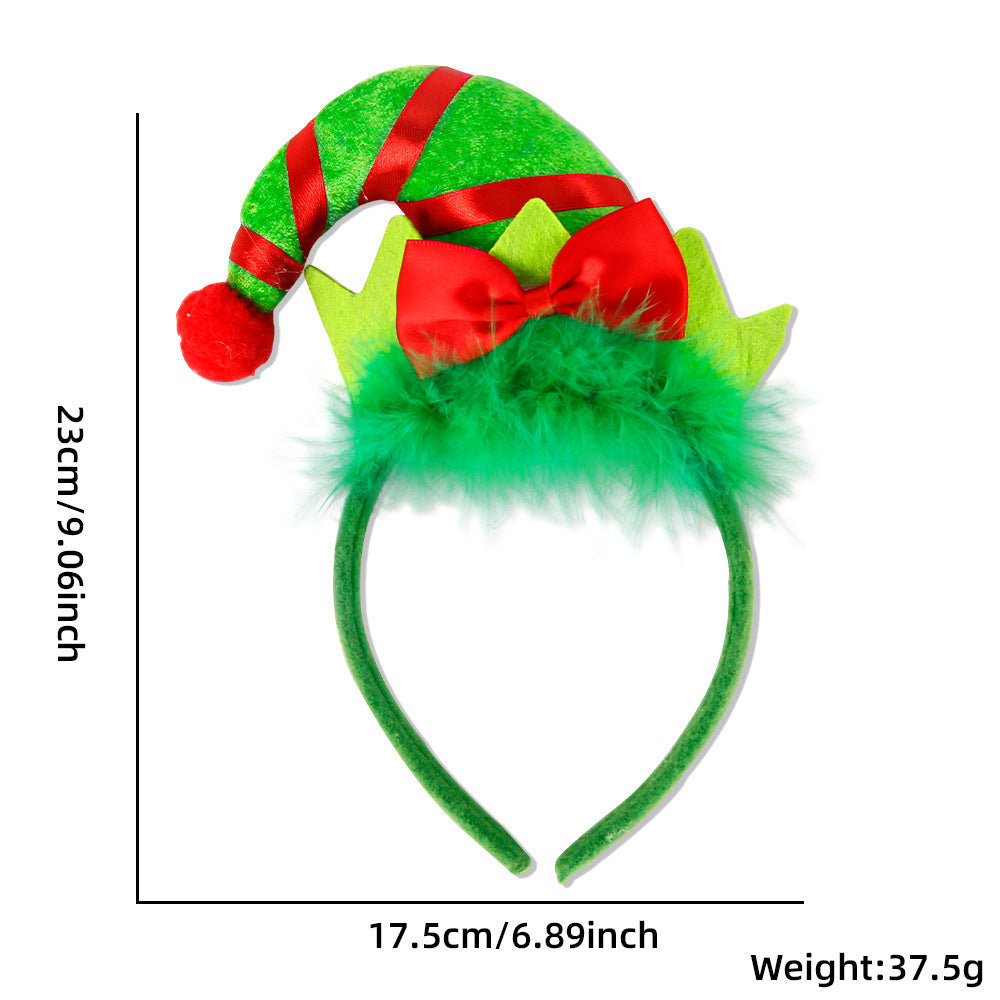 Christmas Cartoon Style Cute Exaggerated Christmas Hat Plastic Festival Street Headband