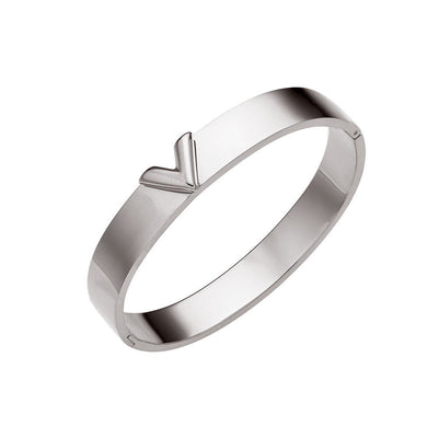 Ellipse Titanium Steel Electroplating Bangles