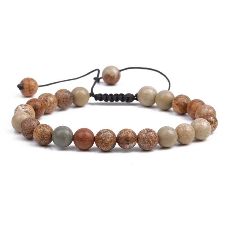 Fashion Geometric Agate No Inlaid Natural Stone Bracelet In Bulk