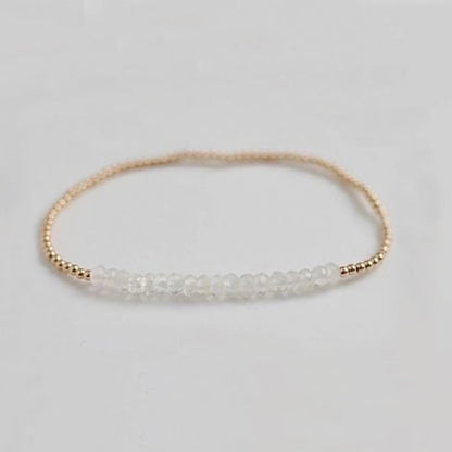 Natural Stone Copper Beaded Geometric Bracelets