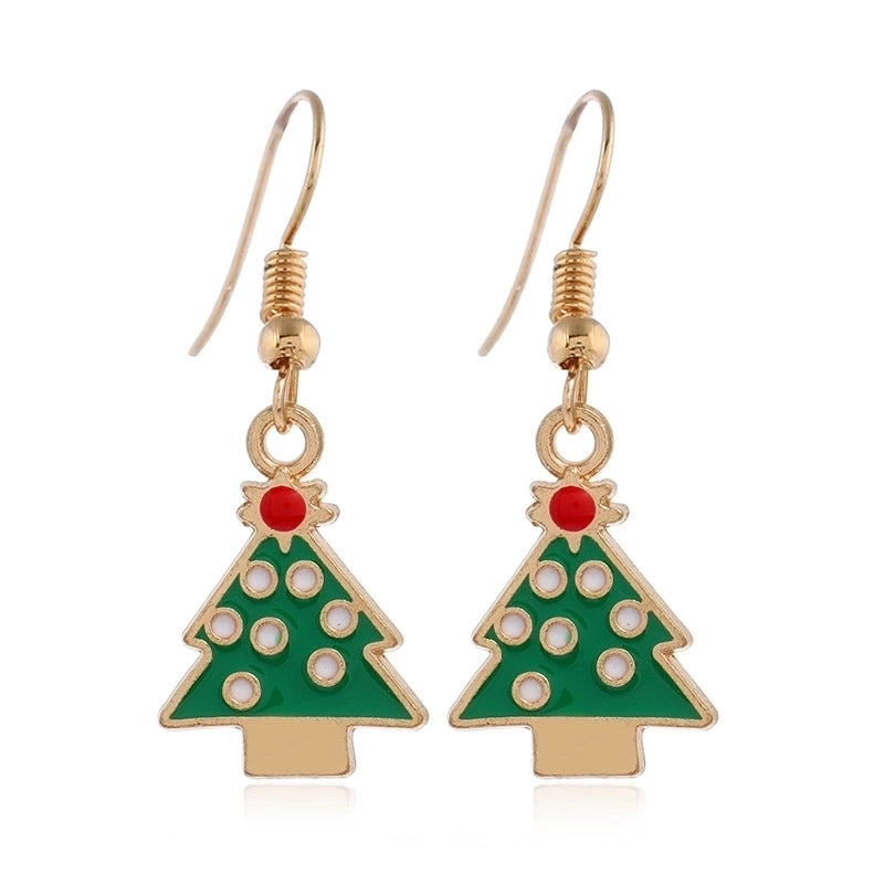 Fashion Christmas Tree Santa Claus Alloy Plating Women's Drop Earrings 1 Pair