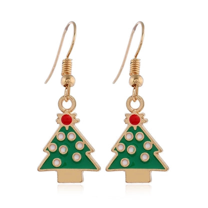 Fashion Christmas Tree Santa Claus Alloy Plating Women's Drop Earrings 1 Pair