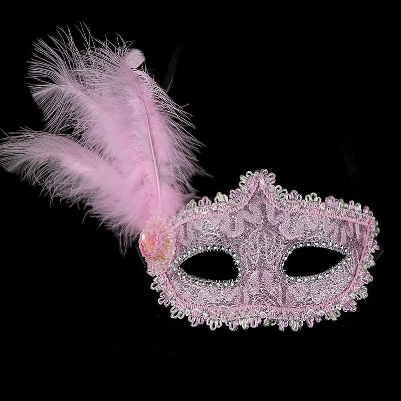 Christmas Mardi Gras Cute Feather Plastic Holiday Party Selfie Party Mask Party Supplies Party Accessories 1 Piece