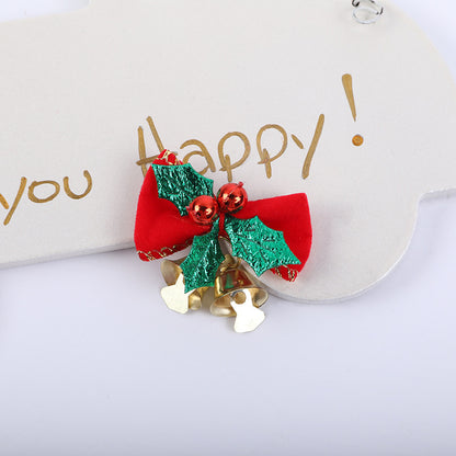 10 Pieces Christmas Bow Bell Christmas Decoration Christmas Tree Garland Bell Accessories Christmas Gift Box Direct Sales