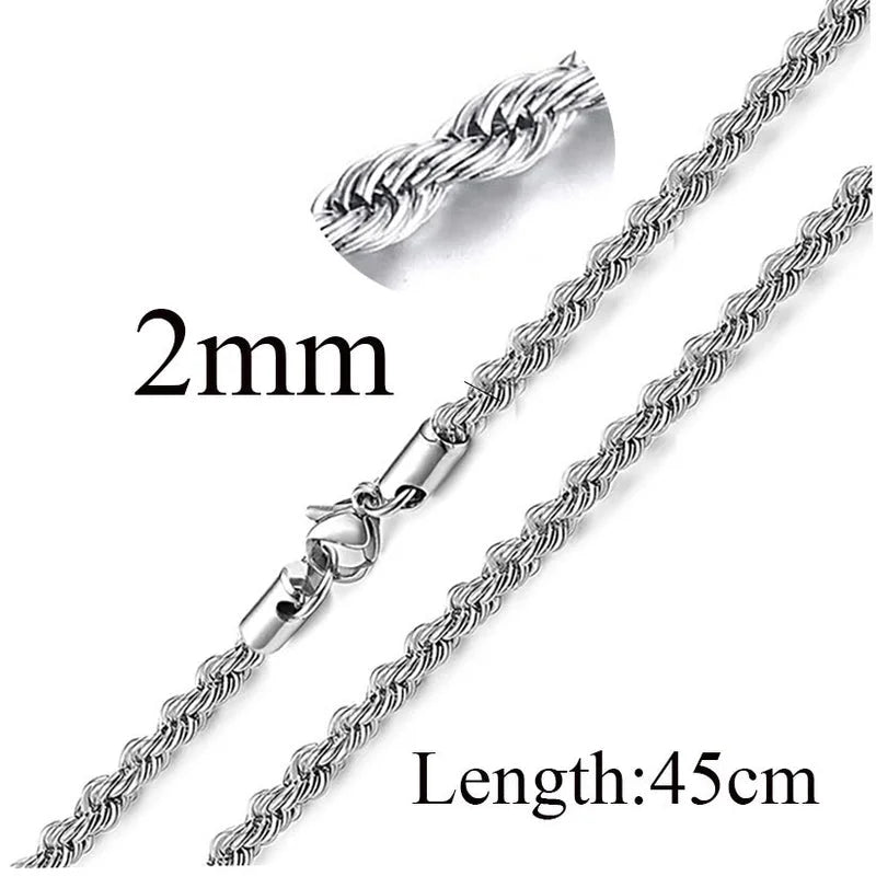 Titanium Steel Minimalist Waves Plating Necklace