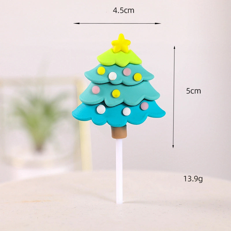 Christmas Santa Claus Soft Glue Party Cake Decorating Supplies