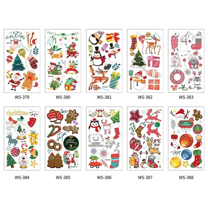Christmas Santa Claus Transfer Stickers Tattoos & Body Art 1 Piece